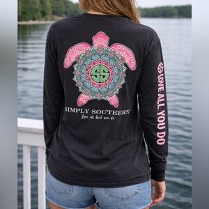 Simply Southern Boho Turtle Long Sleeve Tee